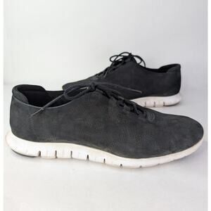Cole Haan ZeroGrand Casual Shoes Lightweight Sneakers Size 10B Black Suede